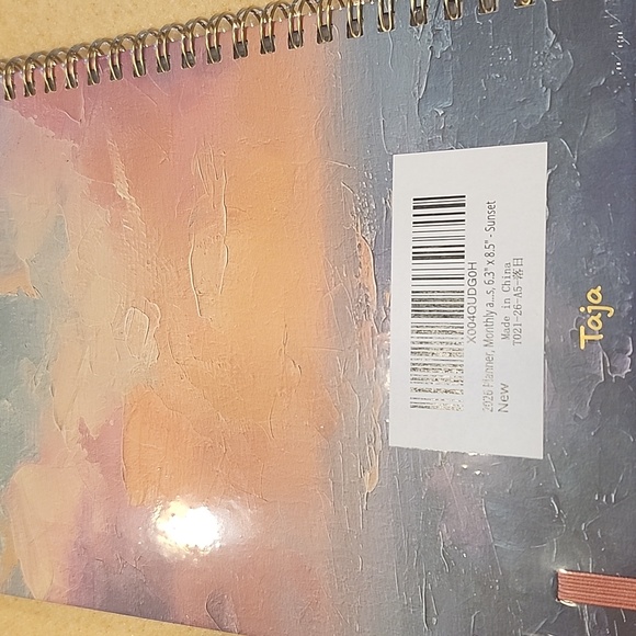 2026 Spiral Notebook Sunset Design New In Sealed Package Monthly Planing - Picture 3 of 6